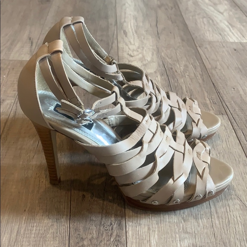Tan Strappy Heels WHBM